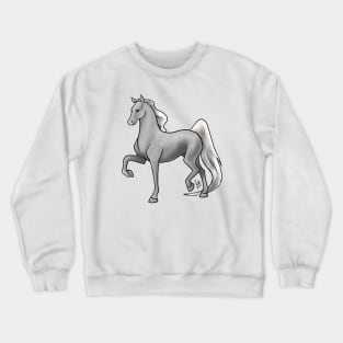 Horse - American Saddlebred - Dapple Gray Crewneck Sweatshirt